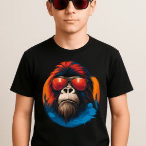 Beast Mode On: Cool Gorilla Black T-Shirt